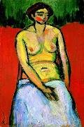 Alexej von Jawlensky Sitzender weiblicher Akt oil painting